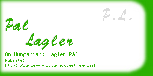 pal lagler business card