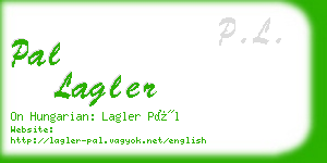 pal lagler business card